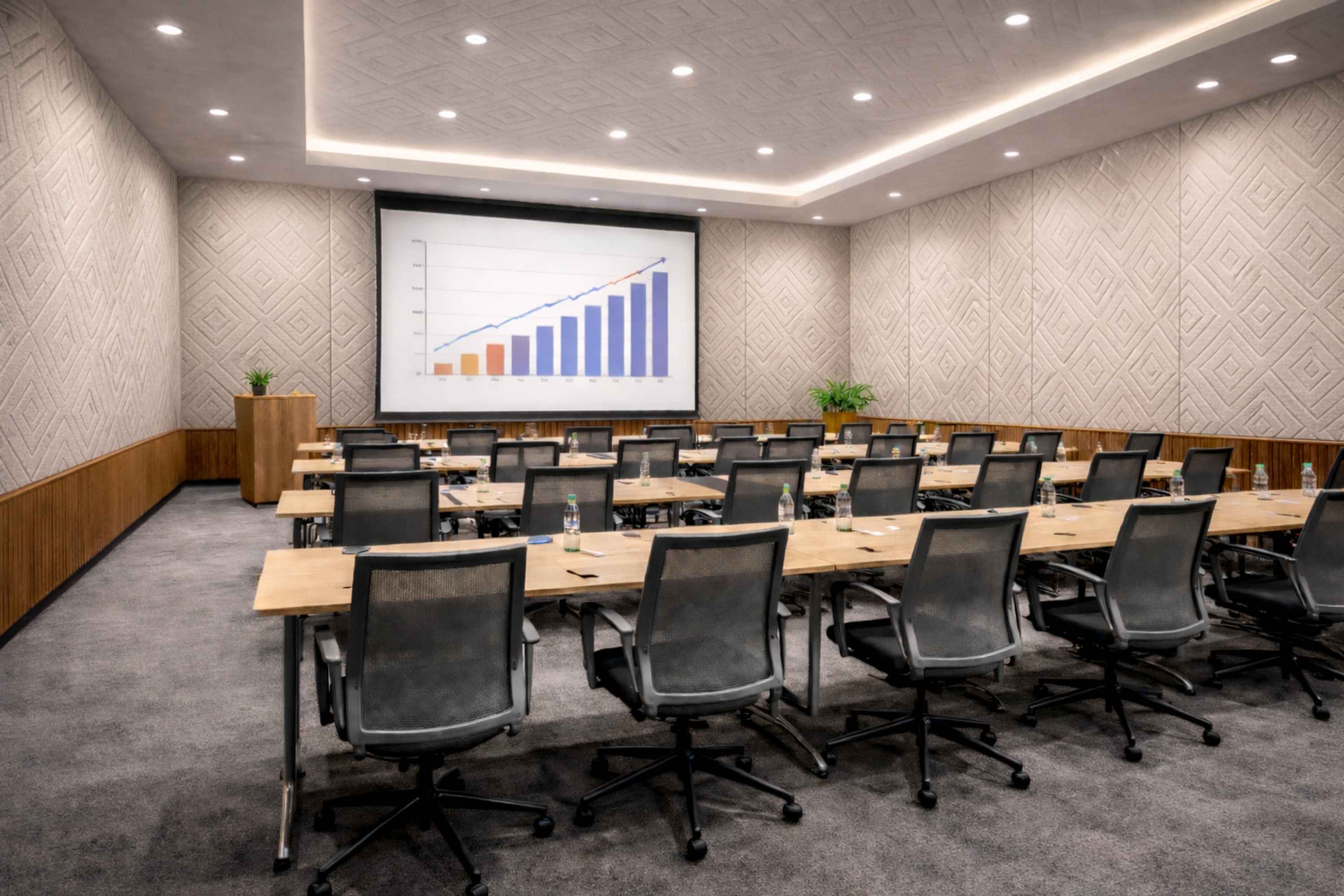 Acoustic treatment for training rooms